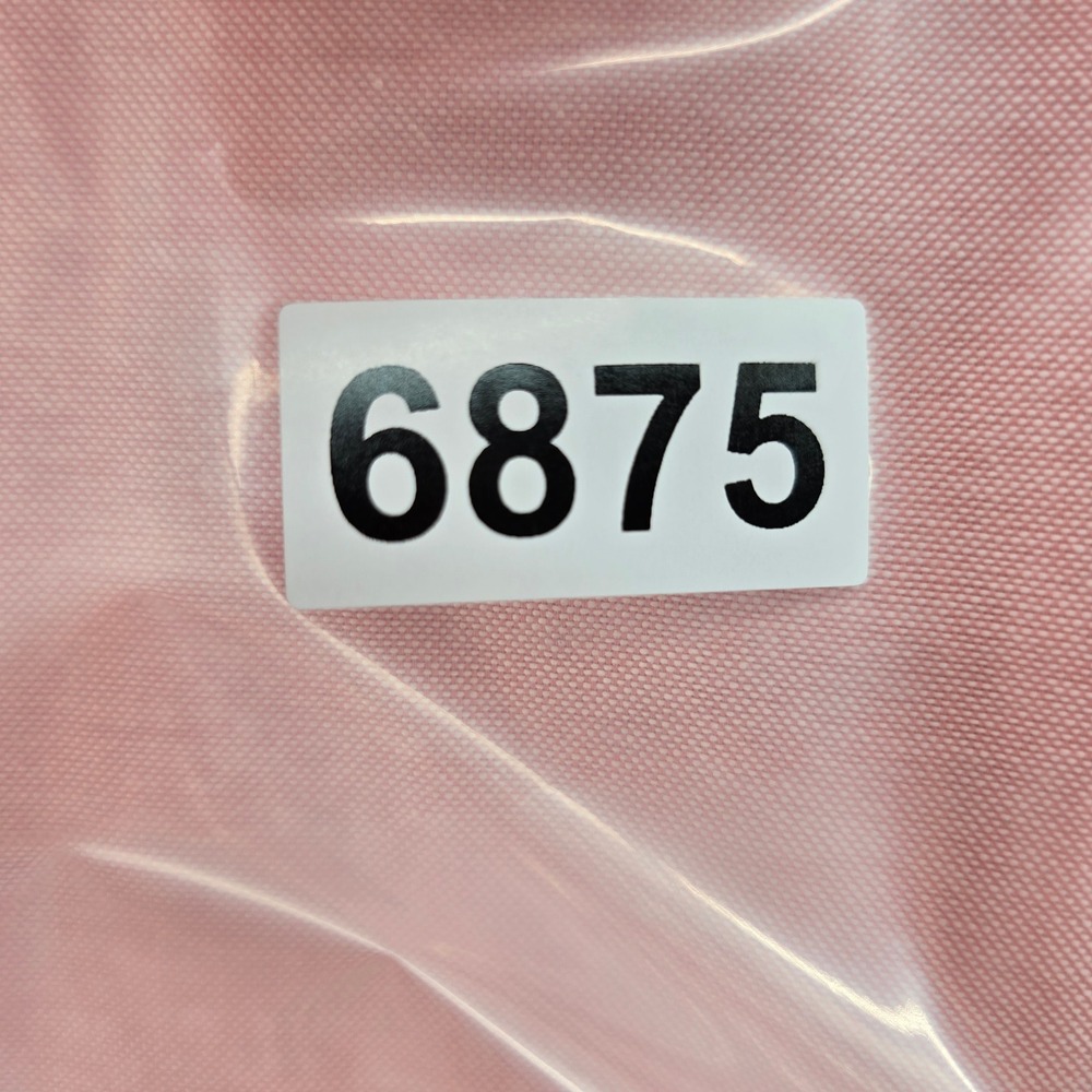 Stafford Button Down Mens 15 Short Sleeve Coral Pink Wrinkle Free Oxford Shirt - Picture 9 of 9